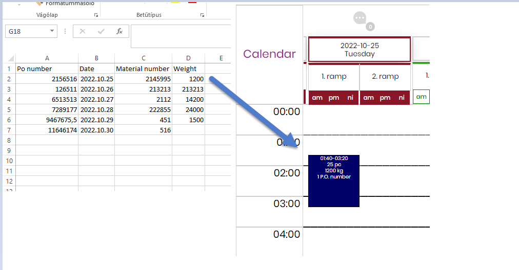 Detailed operational explanataion of the Time slot system software