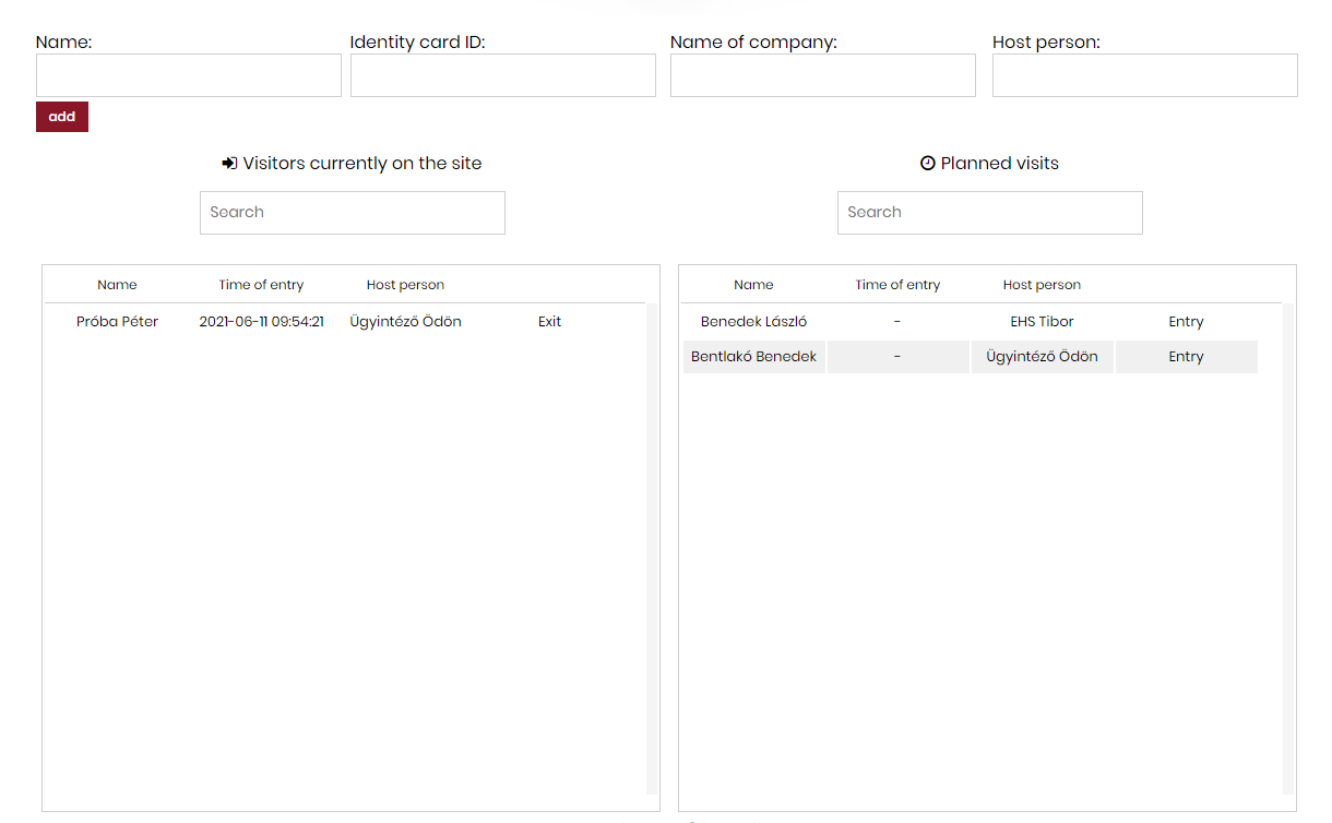 Modul osobného vstupu